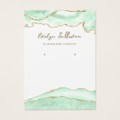 Seaoamグリーンゲートジュエリー表示カード (正面)