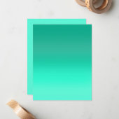 Seaoamフェード ノートカード (正面/裏面インサイチュ)