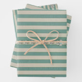 Seaoam Striped Crystal Trees ラッピングペーパーシート (インサイチュ)