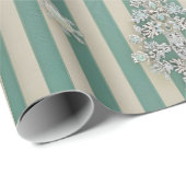 Seaoam Striped Crystal Trees ラッピングペーパー (ロールコーナー)