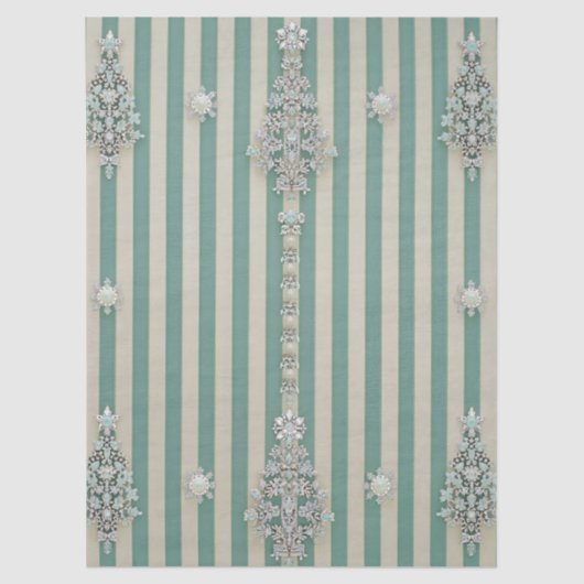 Seaoam Striped Crystal Trees 薄葉紙 (正面)