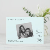 Seaooamカップル写真結婚式Save the Date セーブザデート (スタンド正面)