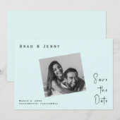 Seaooamカップル写真結婚式Save the Date セーブザデート (正面/裏面)