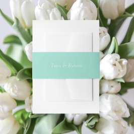 Seaooamシンプルスタイル化された名結婚前 招待状ベリーバンド