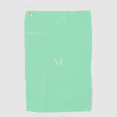 seaooam green – モノグラムの追加 ゴルフタオル (正面)