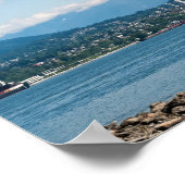 Seaplane taking off over Vancouver bay ポスター (角)