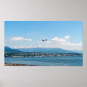 Seaplane taking off over Vancouver bay ポスター (正面)