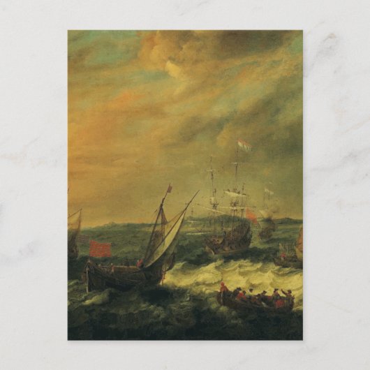 Seaport by Adam Willaerts ポストカード (正面)