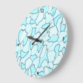 Seaquacamo ラージ壁時計 (傾斜)