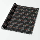 Search and Rescue Wrapping Paper Thin Orange Line ラッピングペーパー (アンロールド)