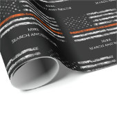 Search and Rescue Wrapping Paper Thin Orange Line ラッピングペーパー (ロールコーナー)