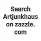 Search Artjunkhaus on Zazzle Hankamer Artjunkhaus シール (正面)
