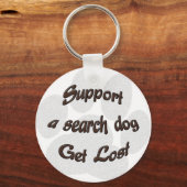 Search Dogをサポートする キーホルダー (正面)