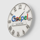 Search for Truth Bible Inspired Gospel ラージ壁時計 (傾斜)