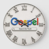 Search for Truth Bible Inspired Gospel ラージ壁時計 (正面)