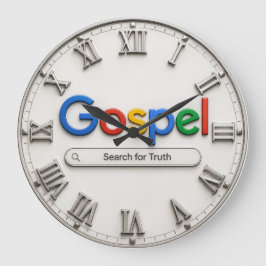 Search for Truth Bible Inspired Gospel ラージ壁時計