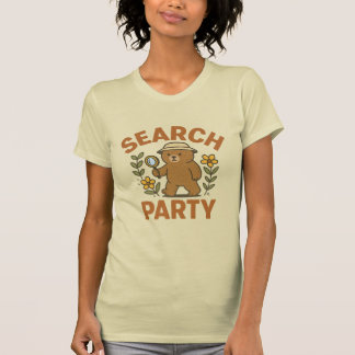 “Search Party” くまTシャツ Tシャツ