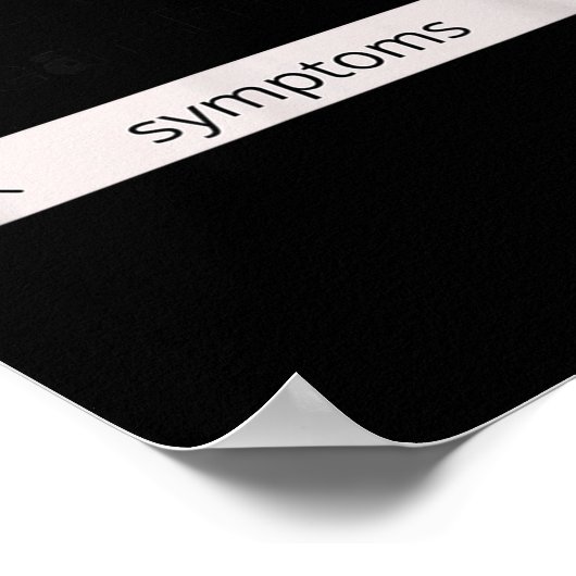 Search Symptoms Hychondriac Funny Humor  ポスター (角)