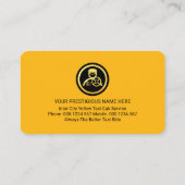 Search Your Name Yellow Taxi 名刺 (裏面)