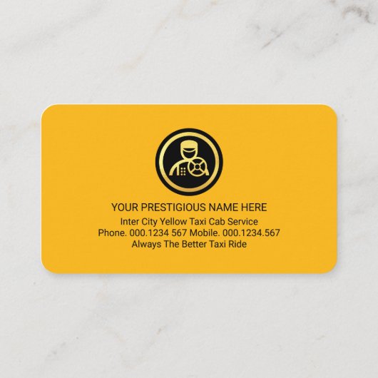 Search Your Name Yellow Taxi 名刺 (裏面)