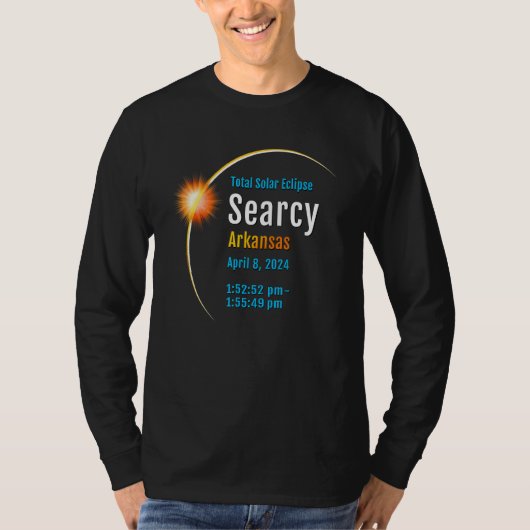 Searcy Arkansas Ar Total Solar Eclipse 2024 1 Tシャツ (正面)