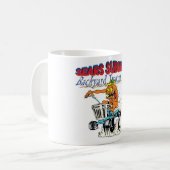 Searsの新しいロゴの郊外の裏庭のトラクタークラブ コーヒーマグカップ (正面左)