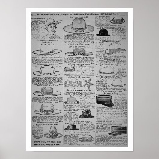 Sears, Roebuck of Chicagoのページ，カタログ ポスター (正面)