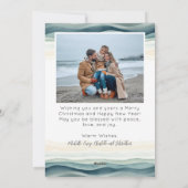 Seas & Greetings Coastal Christmas Photo シーズンカード (裏面)