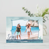 Seas & Greetings Coastal Christmas with photo シーズンカード (スタンド正面)