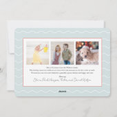Seas & Greetings Coral 4枚の写真入りクリスマスカード シーズンカード (裏面)