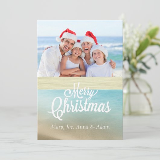 Seas 'n Greetingsクリスマスフォトカード シーズンカード (スタンド正面)