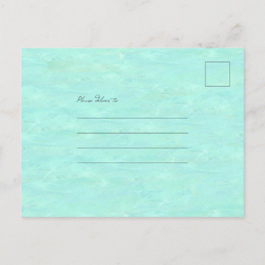 Seas n Greetingsファミリーフォトコラージュ ポストカード (裏面)