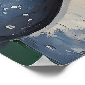 「Seas+the+Day」を読む遊び心のあるクジラのアートプリント ポスター (角)