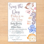 Seas the Day Baby Shower Invitation アクリル招待状 (正面)