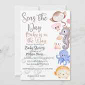 Seas the Day Baby Shower Invitation  招待状 (正面)