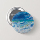 Seascape (1897) by Pierre-Augusteルノアール 缶バッジ (正面&裏面)