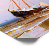 Seascape、Alfred Thompson Bricherが船を回る ポスター (角)