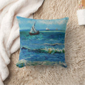 Seascape at Les Saintes-Maries Fine Art クッション (ブランケット)