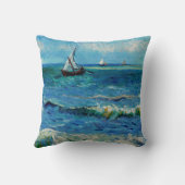 Seascape at Les Saintes-Maries Fine Art クッション (裏面)