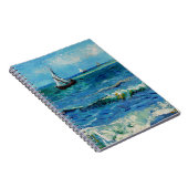 Seascape at Les Saintes-Maries Fine Art ノートブック (右側)