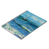 Seascape at Les Saintes-Maries Fine Art ノートブック (左側)