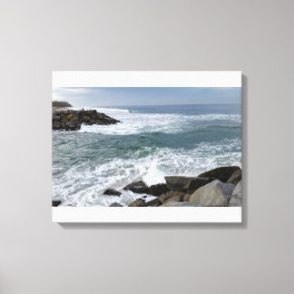 Seascape at Pontビーチ、カールスバッド、カリフォルニア州 キャンバスプリント