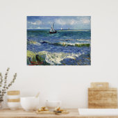 Seascape at Saintes Maries – ビンセント・ヴァン・ゴッホ ポスター (キッチン)