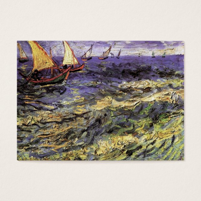 Seascape at Saintes-Maries by Vincent van ゴッホ (正面)