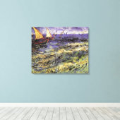 Seascape at Saintes-Maries by Vincent van ゴッホ キャンバスプリント (インサイチュ (ウッドフロア))