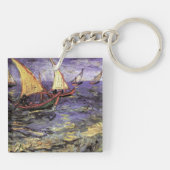 Seascape at Saintes Maries by Vincent van ゴッホ キーホルダー (裏面)
