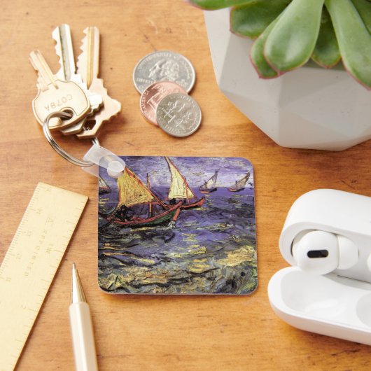 Seascape at Saintes Maries by Vincent van ゴッホ キーホルダー (デスク)