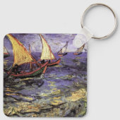 Seascape at Saintes Maries by Vincent van ゴッホ キーホルダー (裏面)