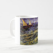 Seascape at Saintes-Maries by Vincent van ゴッホ コーヒーマグカップ (正面左)