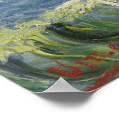 Seascape at Saintes Maries by Vincent van ゴッホ ポスター (角)